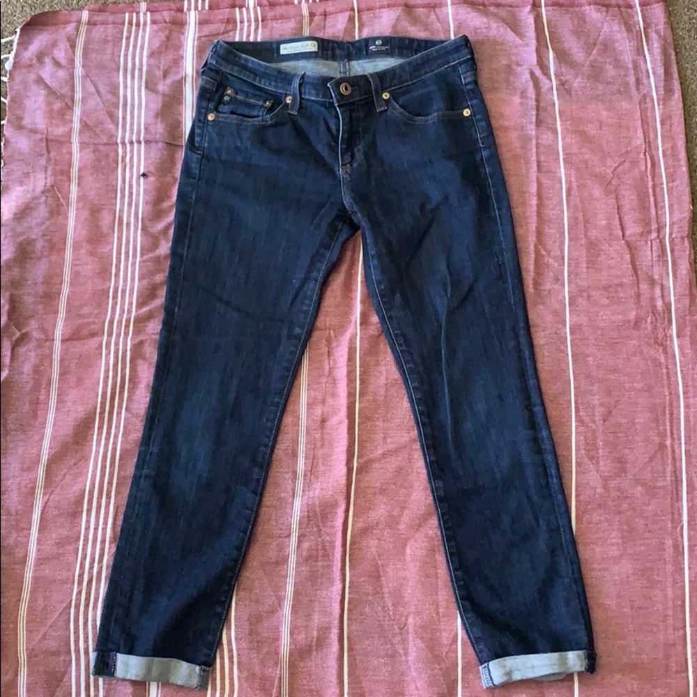 AG Skim straight roll up jeans 27R
